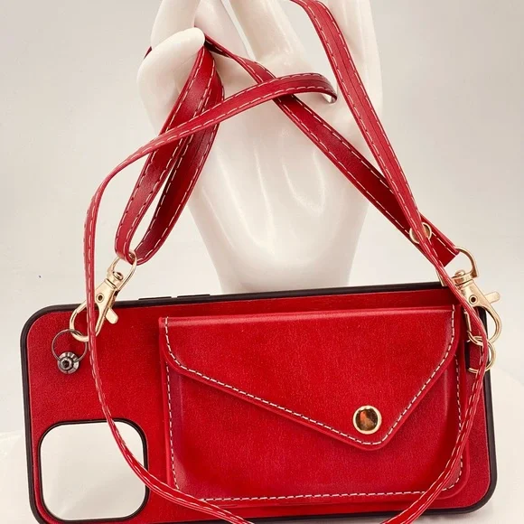 iPhone 12 Pro Leather Case with Card Slot - Picture 2 of 4